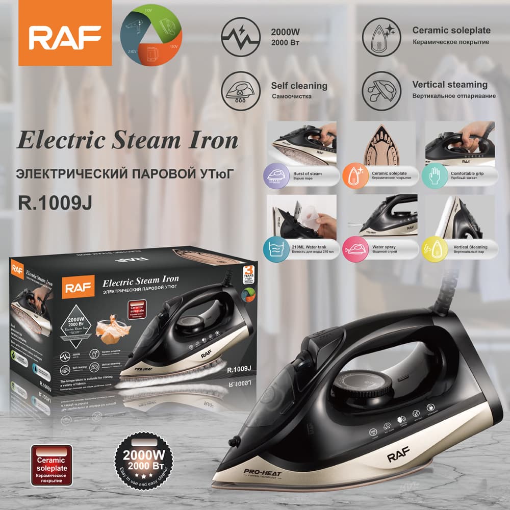 2000W high power electric iron, European standard 220V steam iron, ironing clothes, household appliances