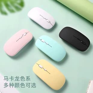 Student Wireless Charging Mouse for Laptop and Desktop, Quiet Dormitory Office Bluetooth Single/Dual Mode Mouse