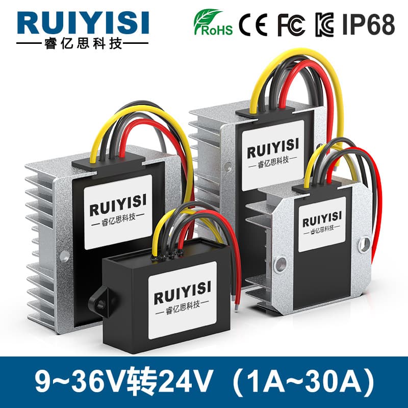 12V24V to 24V automatic step-up and step-down voltage regulator module 9V to 36V to 24V power converter