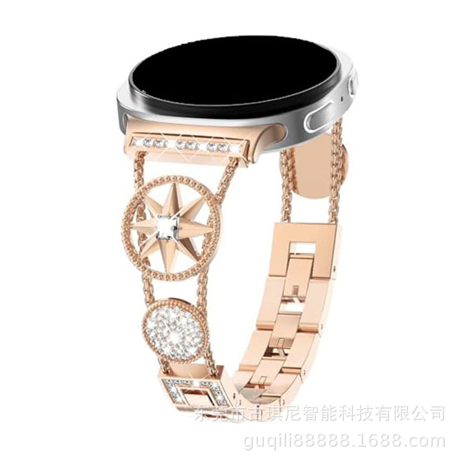 Compatible with Samsung Watch Apple Watch Smart Watch Band iWatch 1-11 Gen Metal Diamond Band