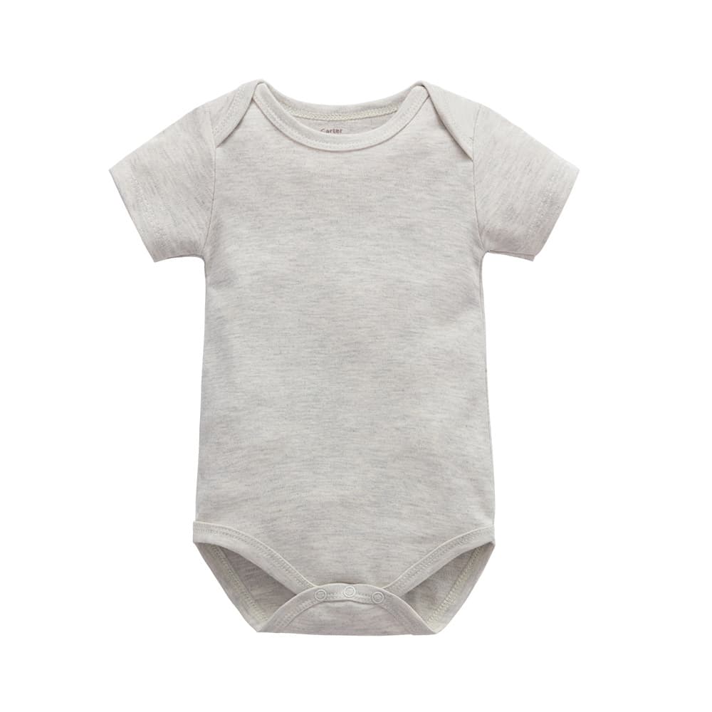 Manufacturer wholesale baby triangle jumpsuit pure cotton jumpsuit short-sleeved rompers solid color bag fart clothes spring and summer baby clothes