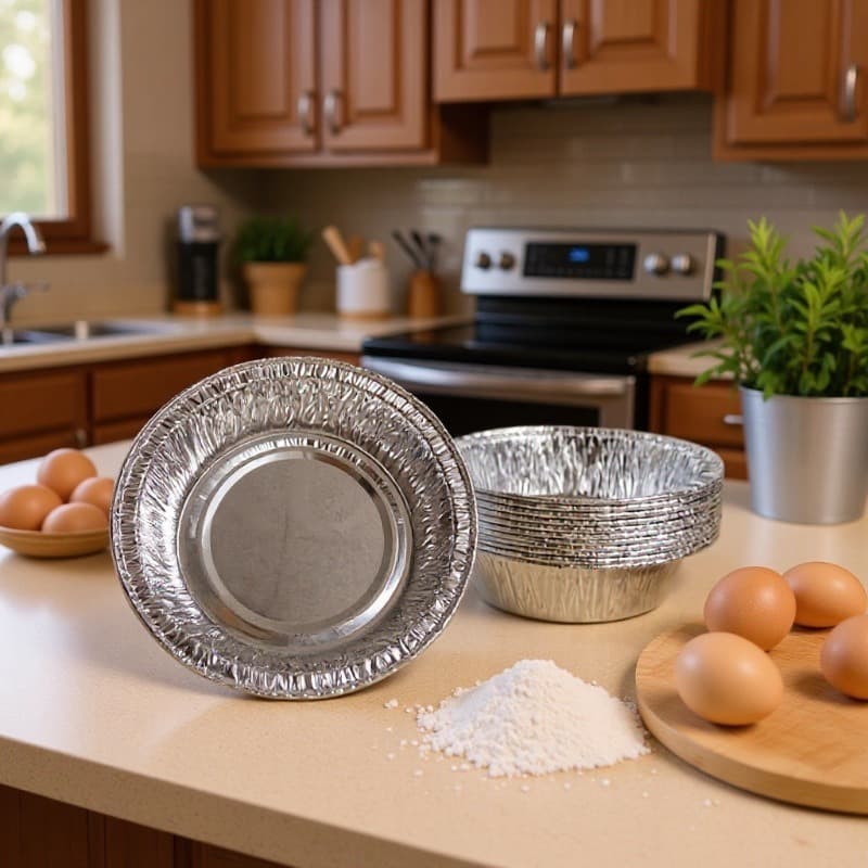 4-inch Aluminum Foil Round Pan Disposable Aluminum Foil BBQ Baking Cup Cake Box Aluminum Foil Egg Tart Cup Portuguese Tart Cup Aluminum Foil Bowl