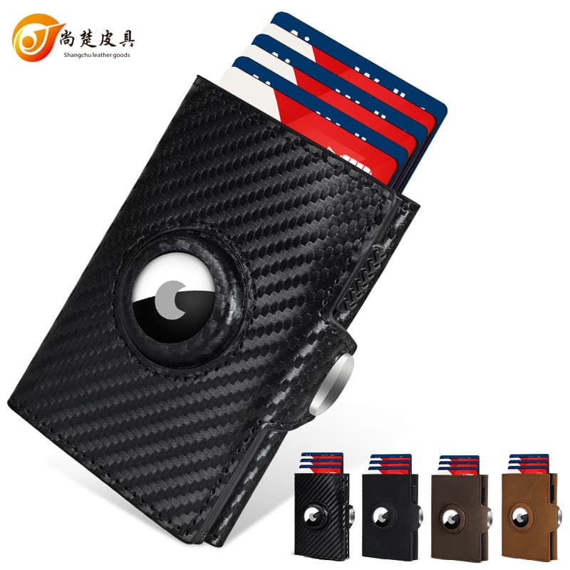 Hot-selling card holder for women, multi-card slot wallet, metal anti-theft auto-eject card holder for men, credit card case.