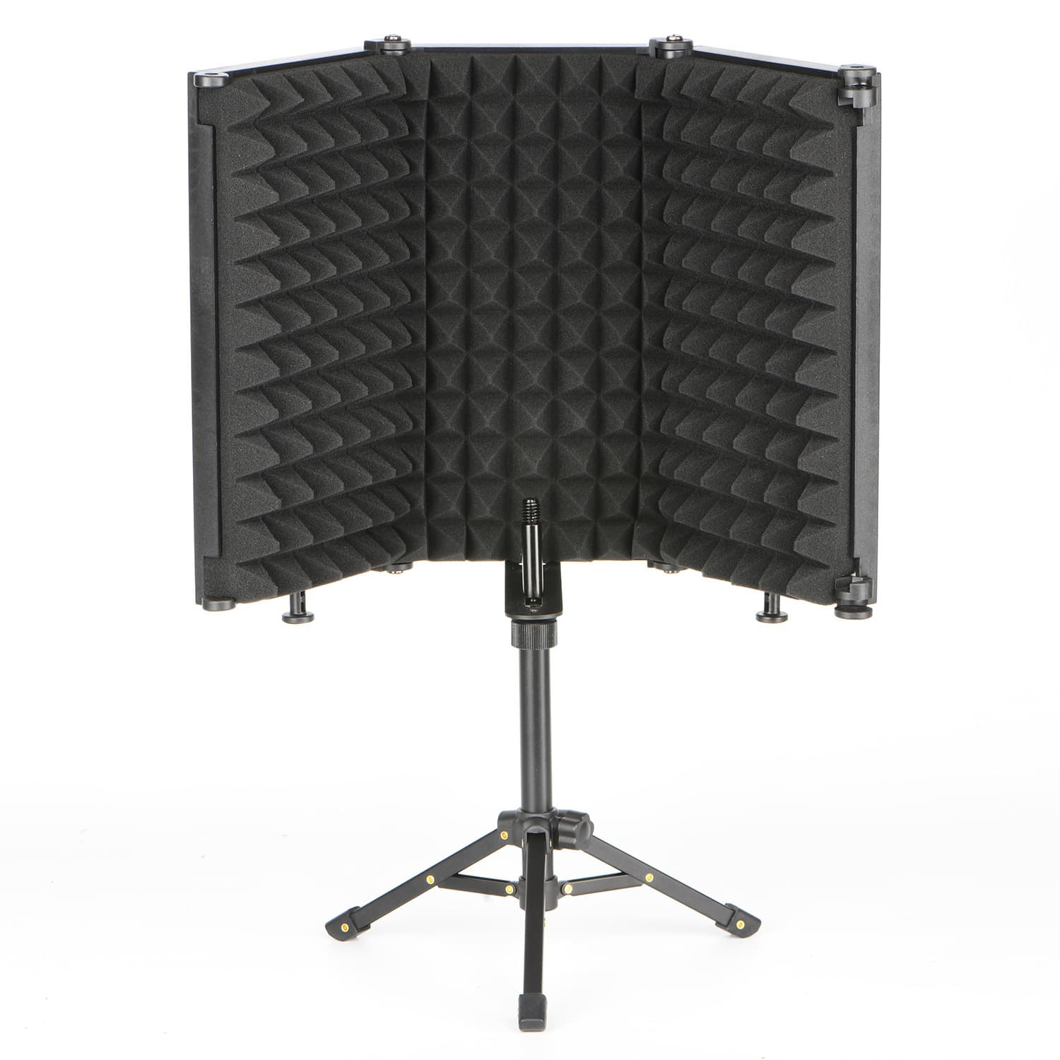 Cross-border Source Microphone Windshield Floor Desktop Three-Door Soundproof Cover Mic Absorbing Anti-Pop Noise Reduction Panel