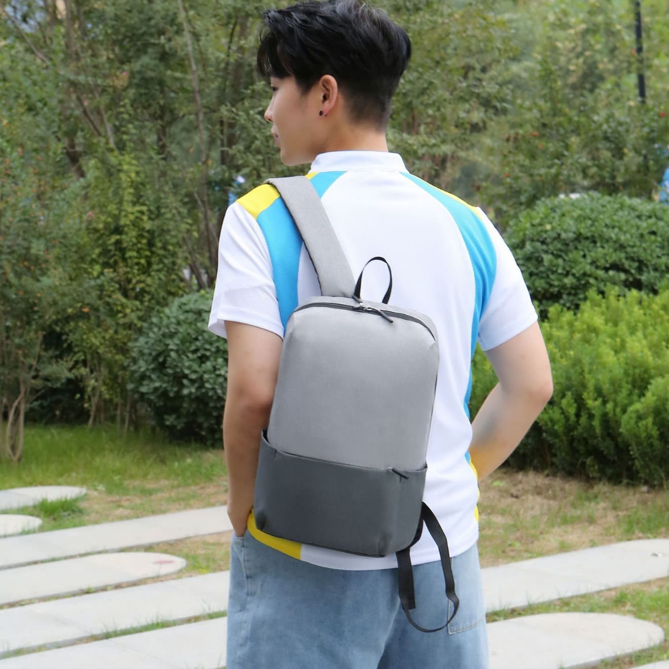 New Lightweight Small Backpack, Unisex Casual Backpack, Water-Resistant Ultra-Light Customizable Advertising Commuter Bag