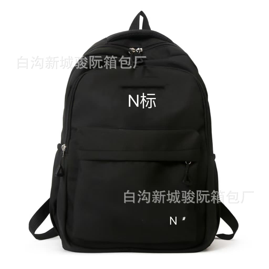 2023 New Korean-Style Forest-Inspired Solid Color Backpack for Women, School Bag for Middle and High School Girls, Cross-Border