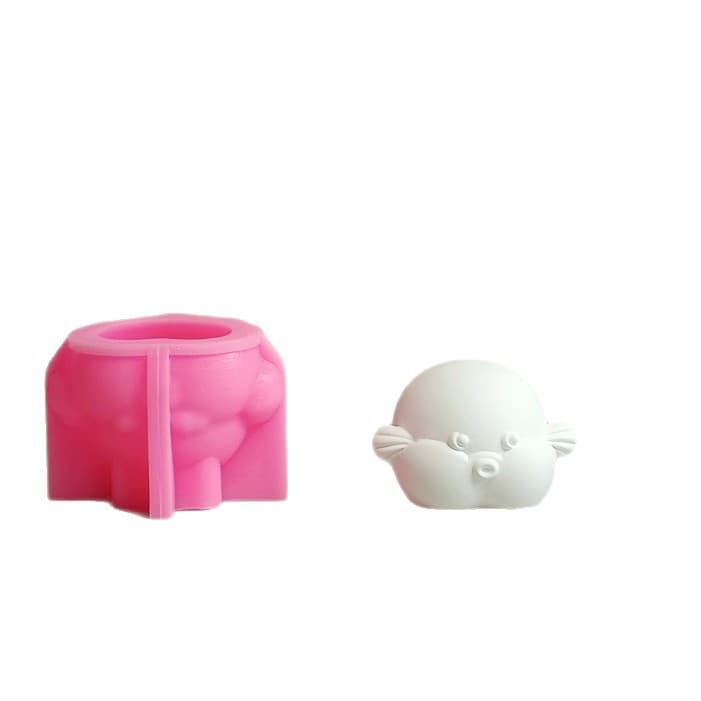 Pufferfish Ornament Mold for DIY Plaster Candles and Decorations Silicone Mold W0833
