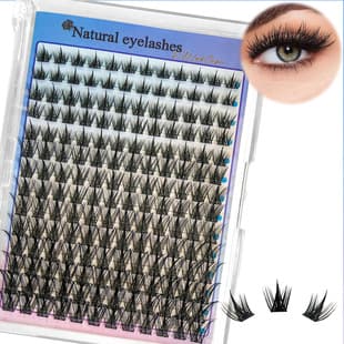 168 Pcs 14 Rows Self-Lash Extension Dog-Style Eyelash Book Natural Beautiful Segmented Mixed Length Eyelashes