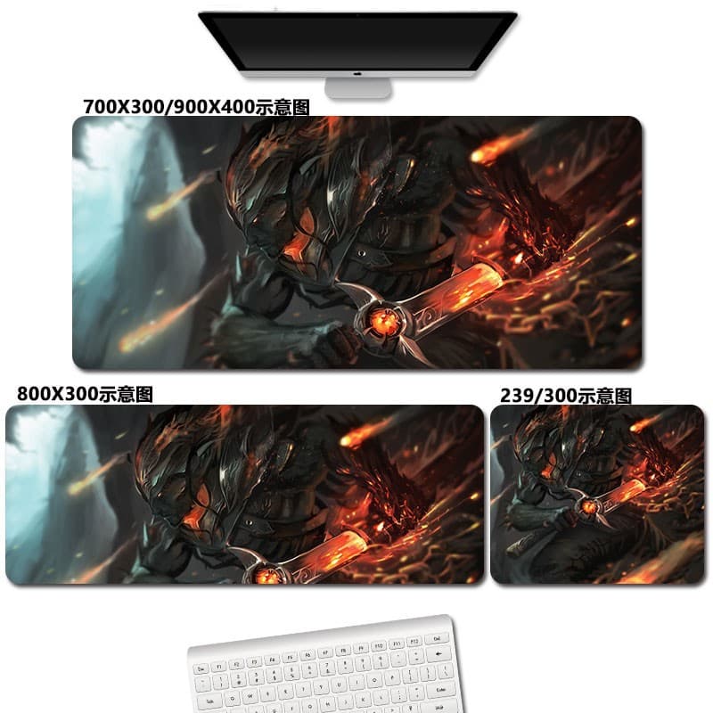 Extra-Large Mouse Pad Desk Mat for Office, Gaming, Anime-Themed Desktop Pad for Men, Thickened Computer Desk Pad