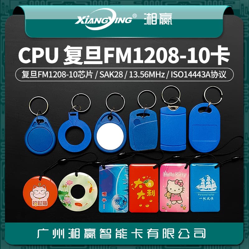 CPU Epoxy Card CPU Card Fudan FM1208-10 (7+1) CPU Access Card CPU Elevator Card SAK28 Card