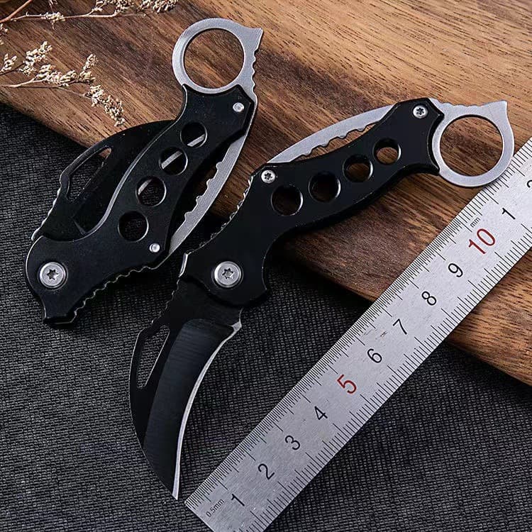 Outdoor Self-Defense Claw Knife Wolf Warrior Small Knife Curved Knife Multi-Function Tool Folding Claw Knife Camping Folding Knife