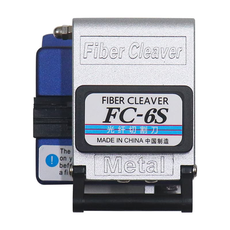 FC-6S Fiber Optic Cleaver FTTH Cold Splicing Tool Kit with Automatic Blade Return, Fiber Optic Cable Cutter, Optical Modem