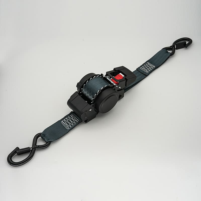 Cross-border Auto-Retracting Ratchet Tie-Down Strap with Safety Lock for Truck Transport and Cargo Securing