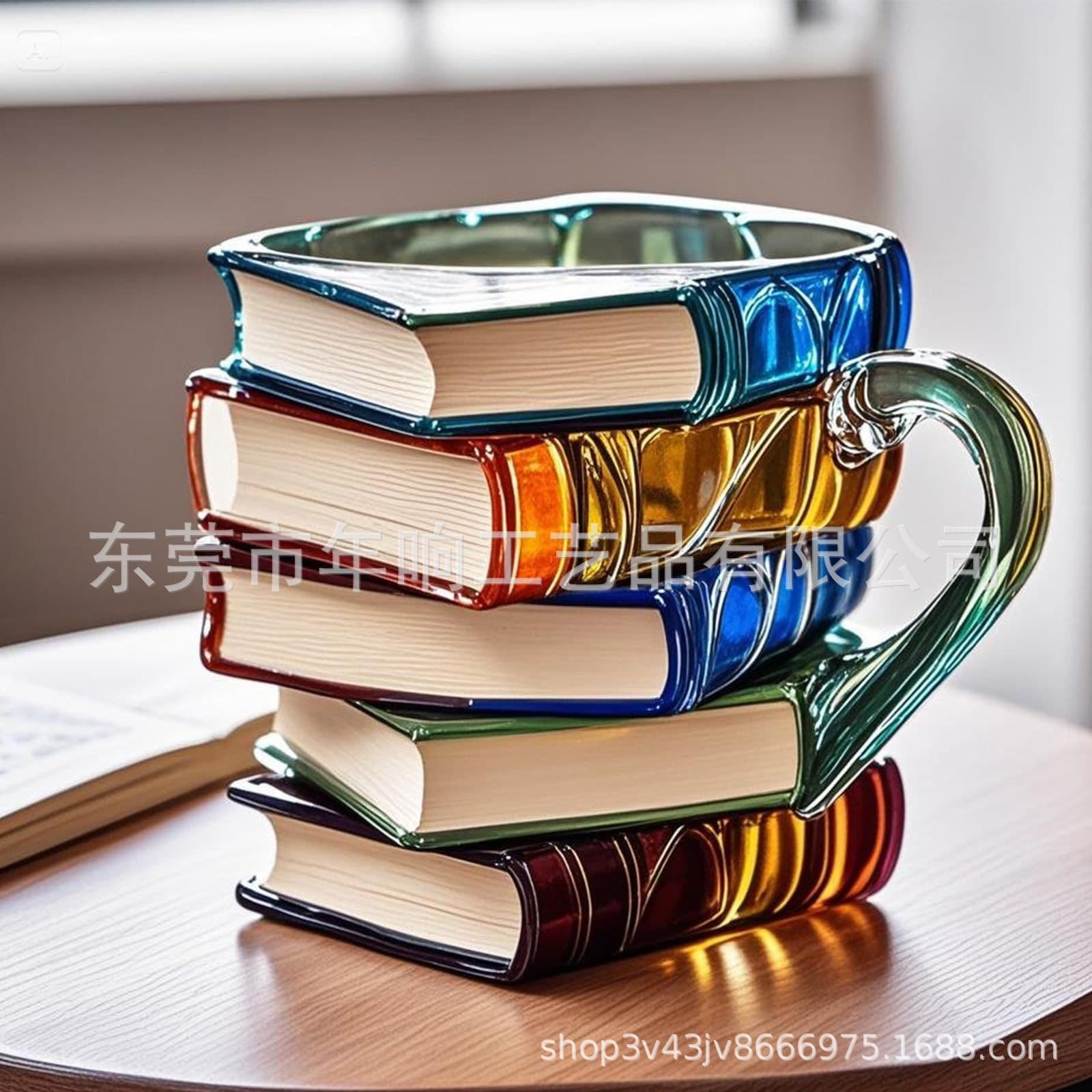 3d Painted Books Coffee Mug3D Colored Books Coffee Mug