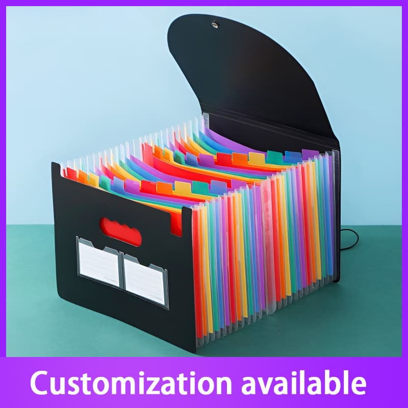 Standing A4 Expanding File, 24-Pocket Organizer