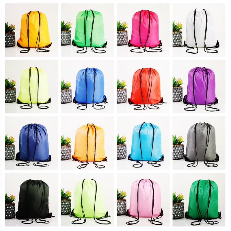 210D polyester bag ready-made, blank storage drawstring bag, sports basketball bag, drawstring bag, backpack, marathon event