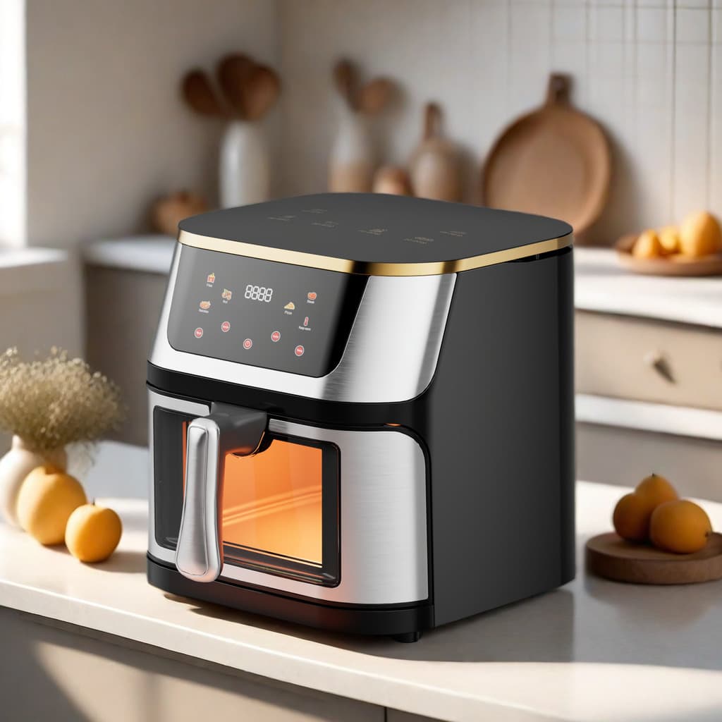 Cross-border 6L 8L 15L Air Fryer Household Visual Large Capacity French Fry Machine Multifunctional Electric Fryer Air Fryer