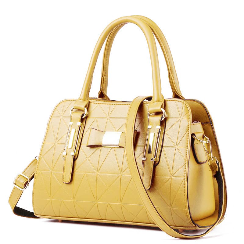 Bow Women's Bag Embossed Handbag Foreign Trade Large Capacity Shoulder Bag Wholesale Crossbody Bag Minimalist Mom Bag