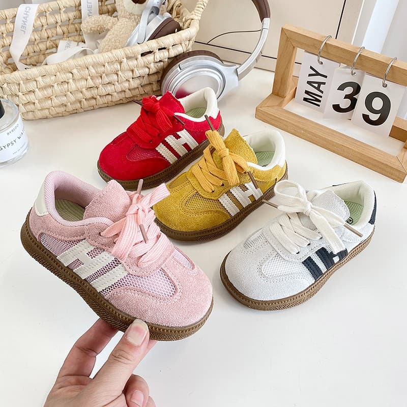 Girls' shoes spring and summer breathable mesh casual sneakers 2025 new boys' sports shoes lightweight soft-soled mesh shoes