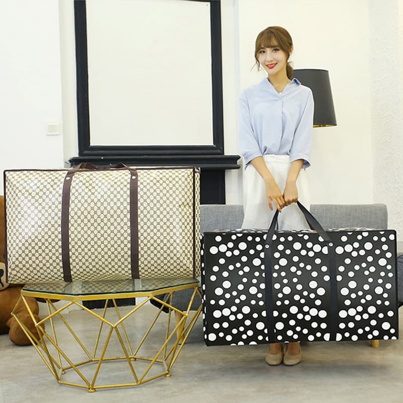 Thickened Non-Woven Moving Bag, Water-Resistant Storage Bag for Quilts, Handheld Packing Bag