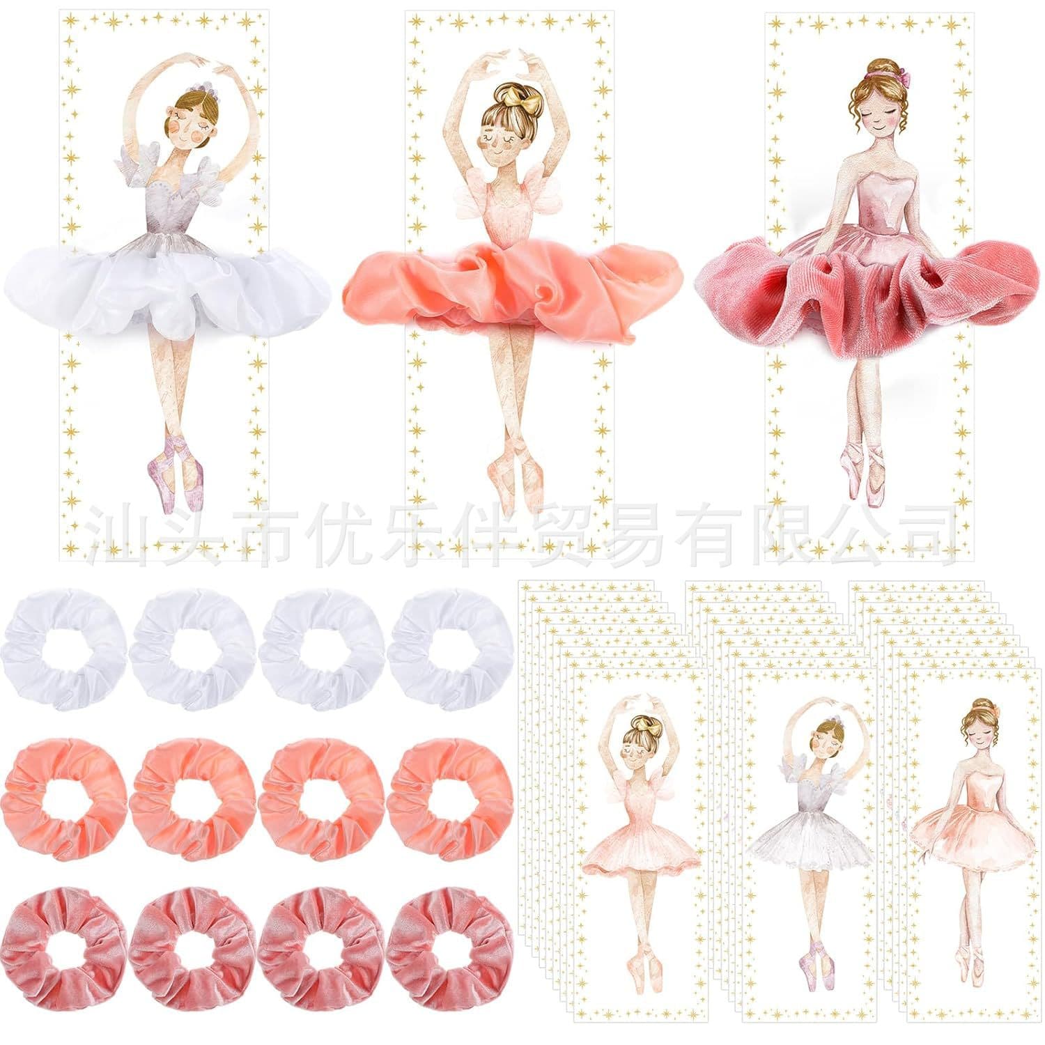 New 24pc Valentines Ballerina Cards Valentine's Day Ballerina Cards Girls