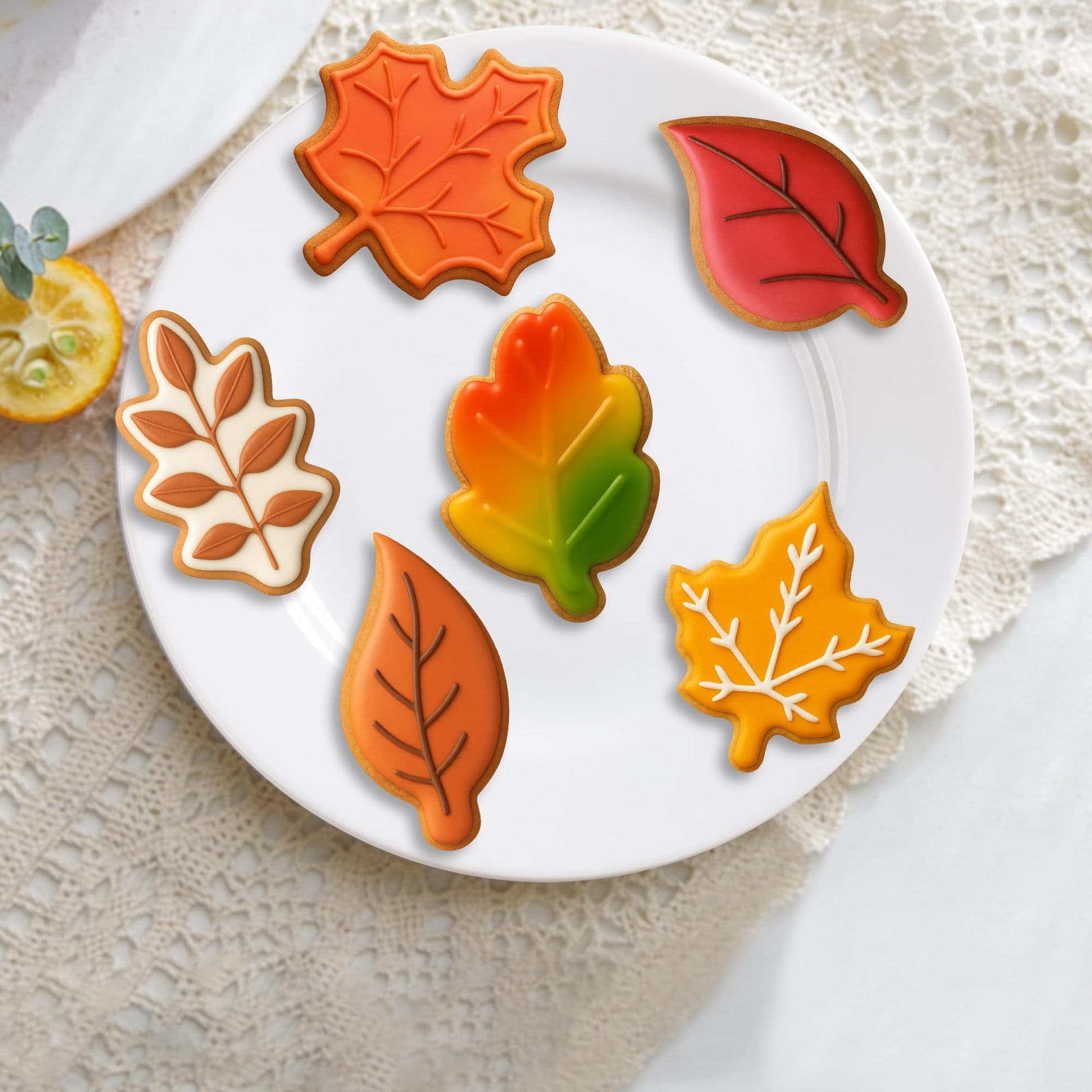 Cross-border Autumn Leaf Cookie Mold Stainless Steel Embossed Creative Fun DIY Fall Leaf Shape Baking Tool
