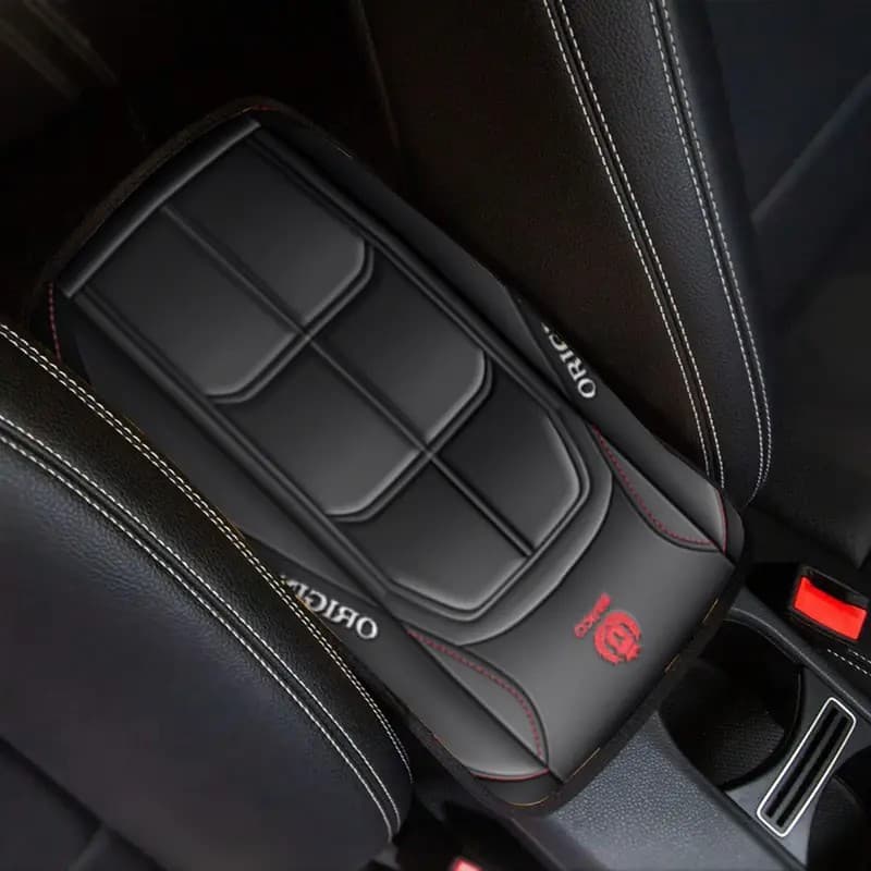 Amazon Car Center Console Mat with Crystal Fleece Print, Wear-resistant Universal Tie-down Vehicle Cushion for TEMU Dropshipping