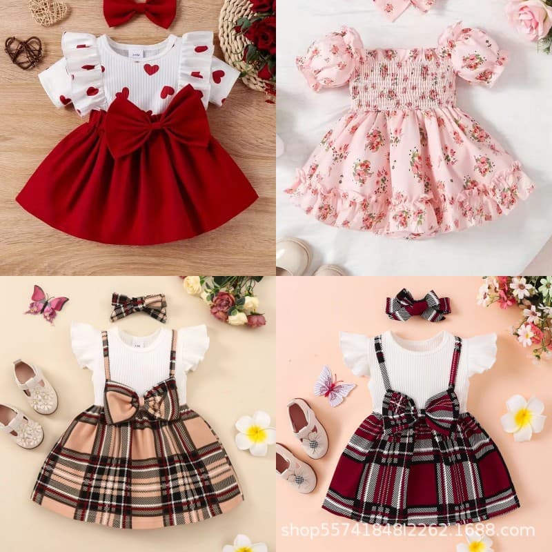 2-7 Year Baby Girls Birthday Tutu Dresses Wedding Skirt Gown