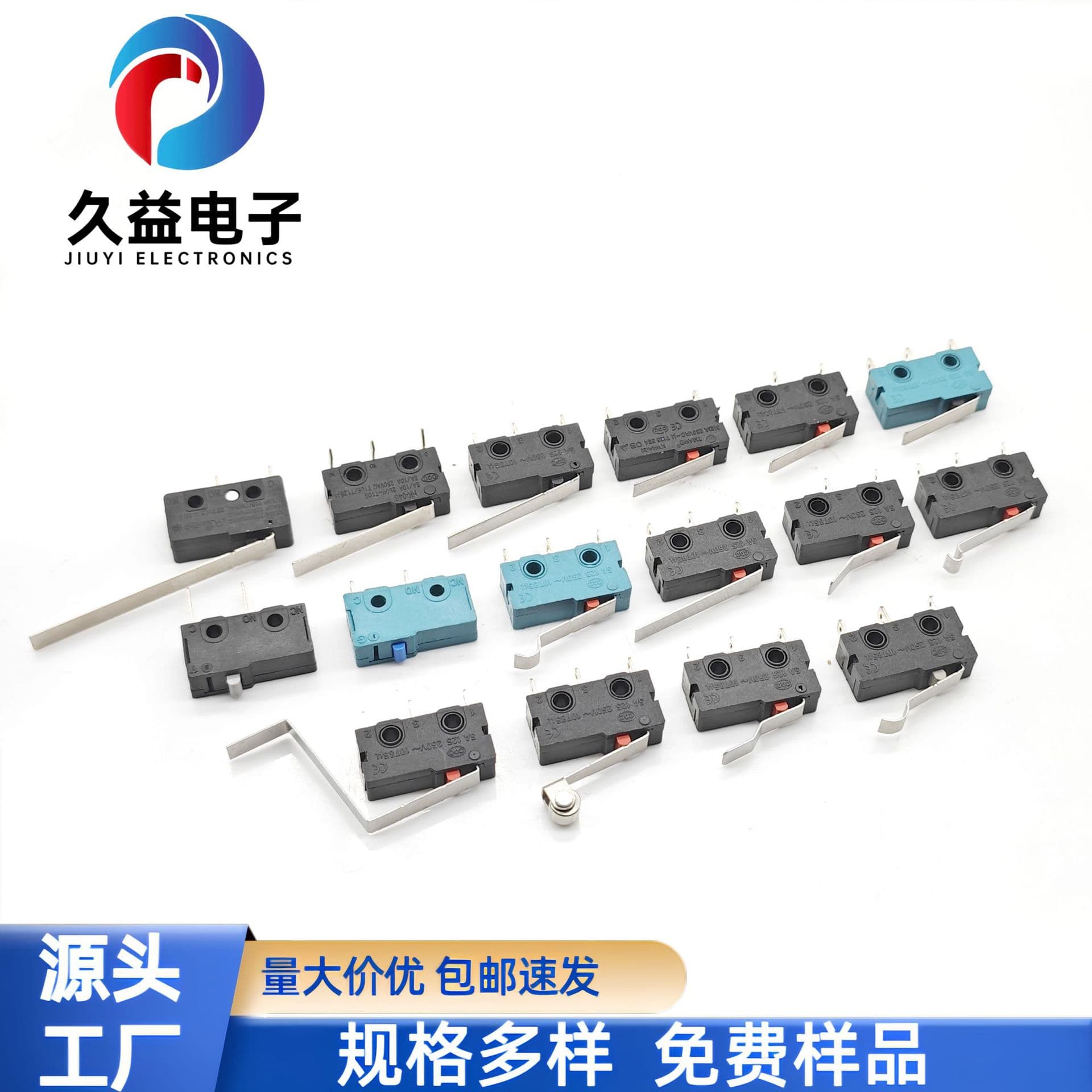 Supply medium micro switch KW12 series bent pin with sliding roller bent handle straight handle no handle 3-pin 2-pin