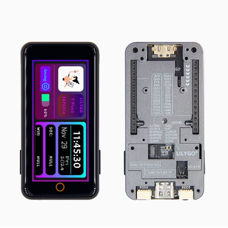 T-Pico2350 ESP32-C6+RP2350 Dual-Chip 2.33-Inch LCD HDMI