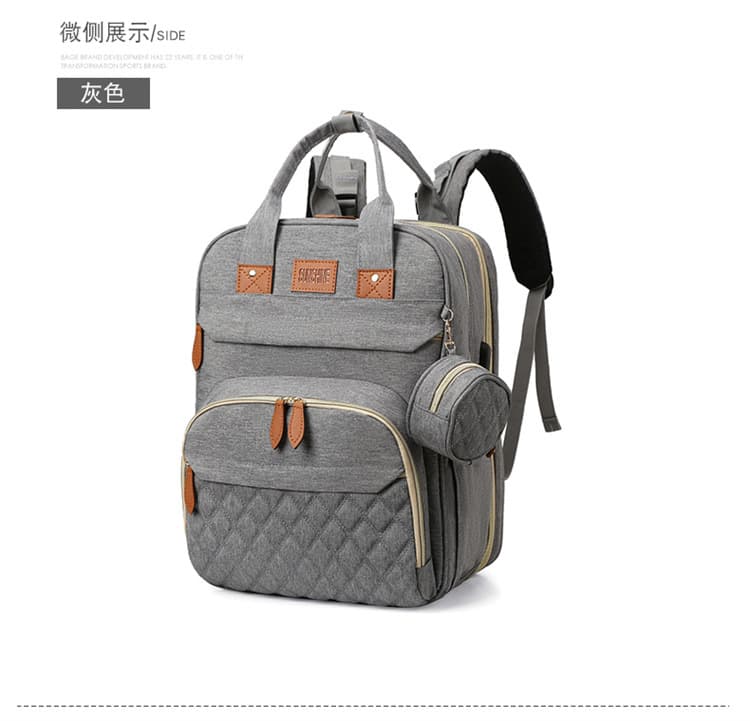 Diaper Bag Wet and Dry Separation Hanging Stroller Backpack Lightweight Portable Baby Milk Storage Bag Multifunctional Travel Organizer
