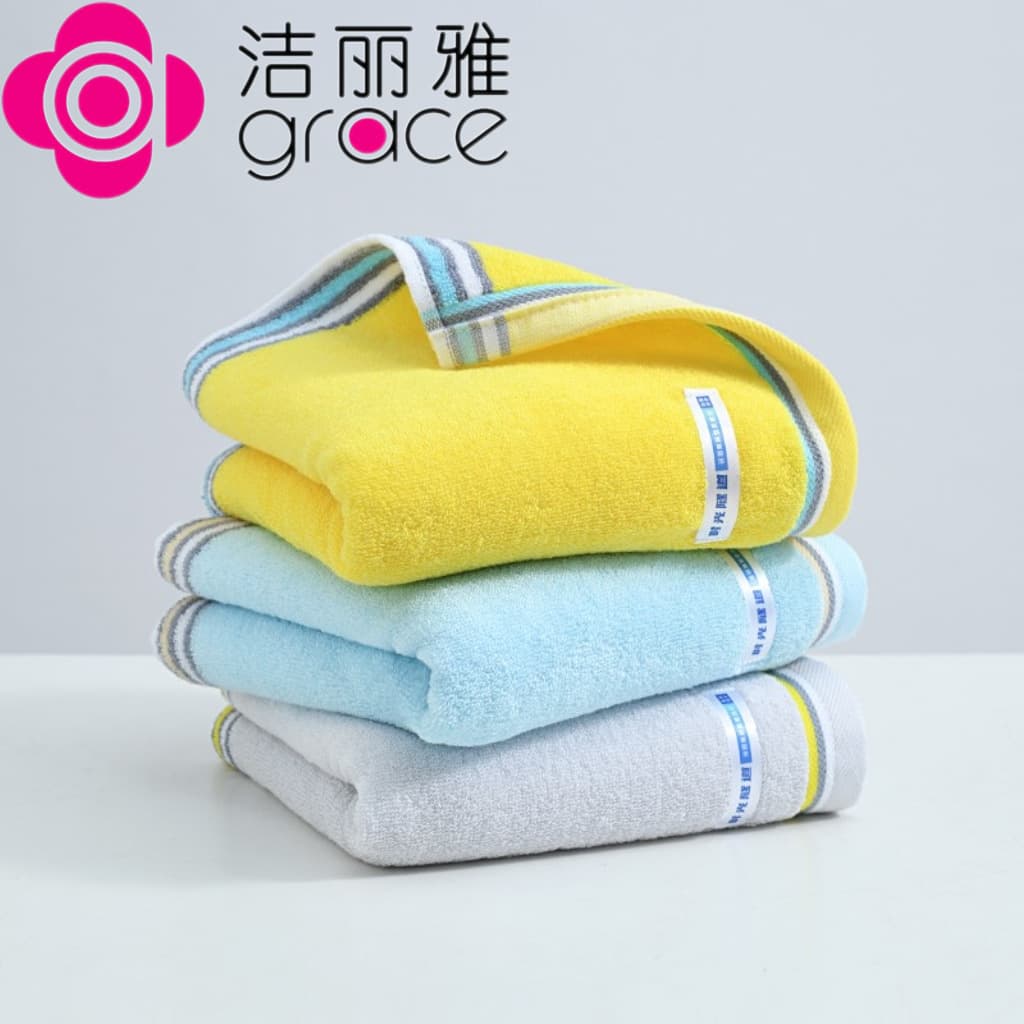 Clean and Elegant Thin Plain Towel, Soft and Easy to Wring, Absorbent Face Towel for Men and Women 230245M