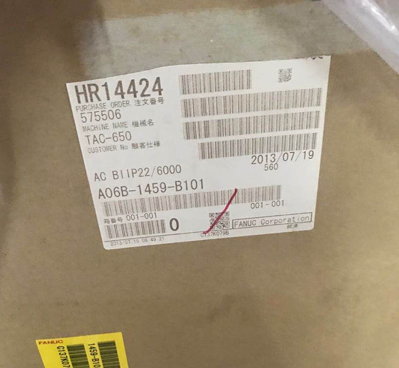 Servo motor A06B-1459-B101, brand new, disassembled, in stock, original, price negotiable.