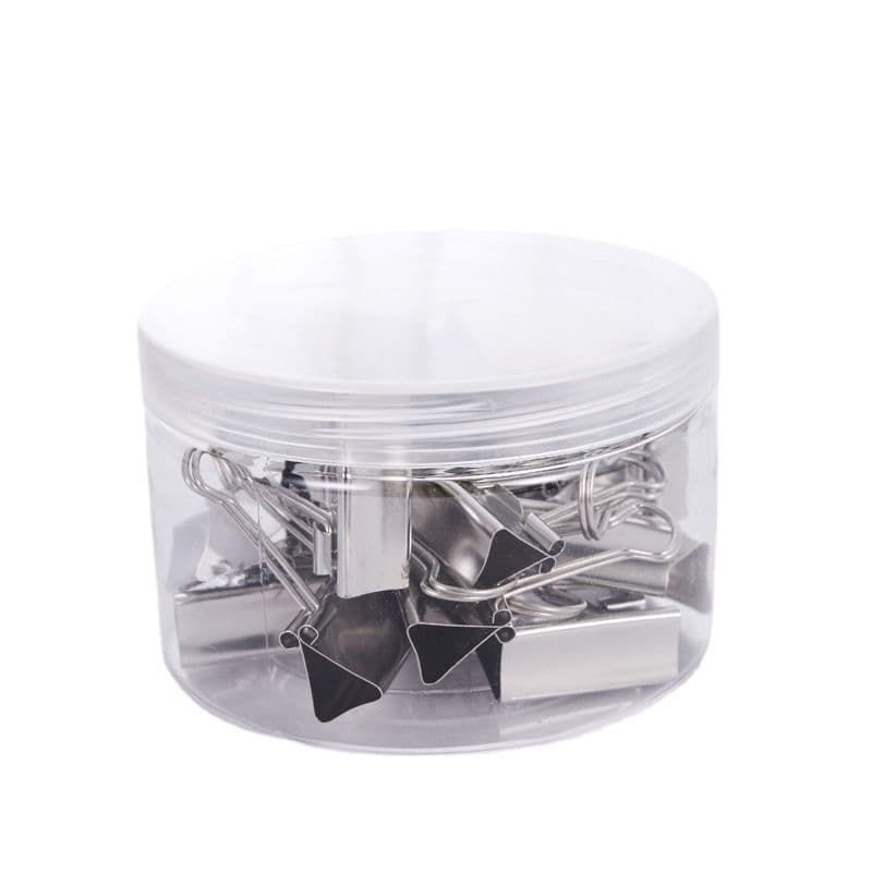 Multi-Spec Silver Binder Clips, Office Stationery Mixed Pack, Document and Test Paper Organizer