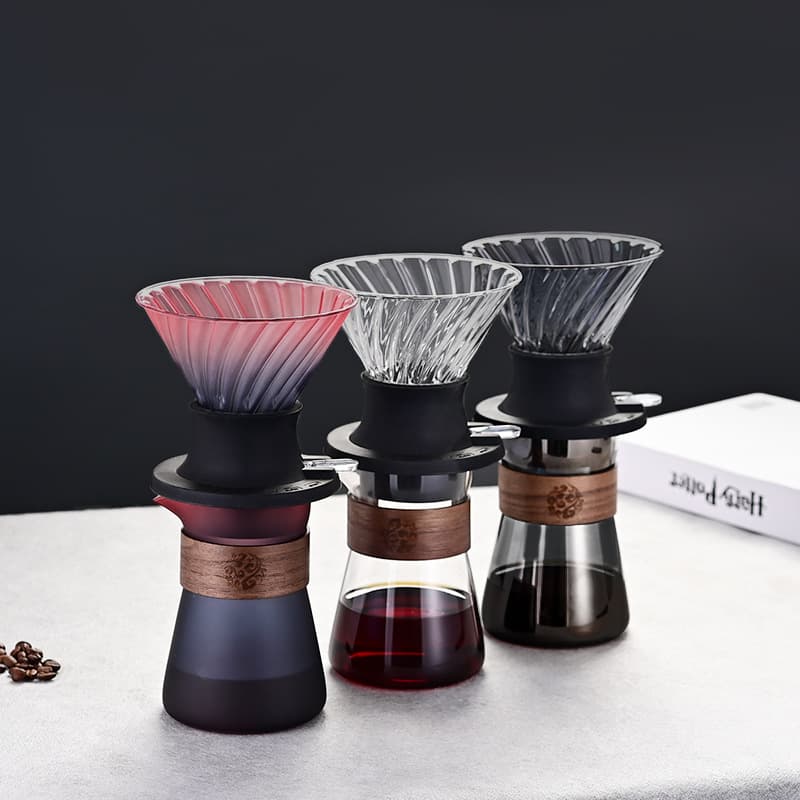 Clever Cup V60 Coffee Filter Set with Glass Dripper and Sharing Pot for Pour-Over and Bag Coffee