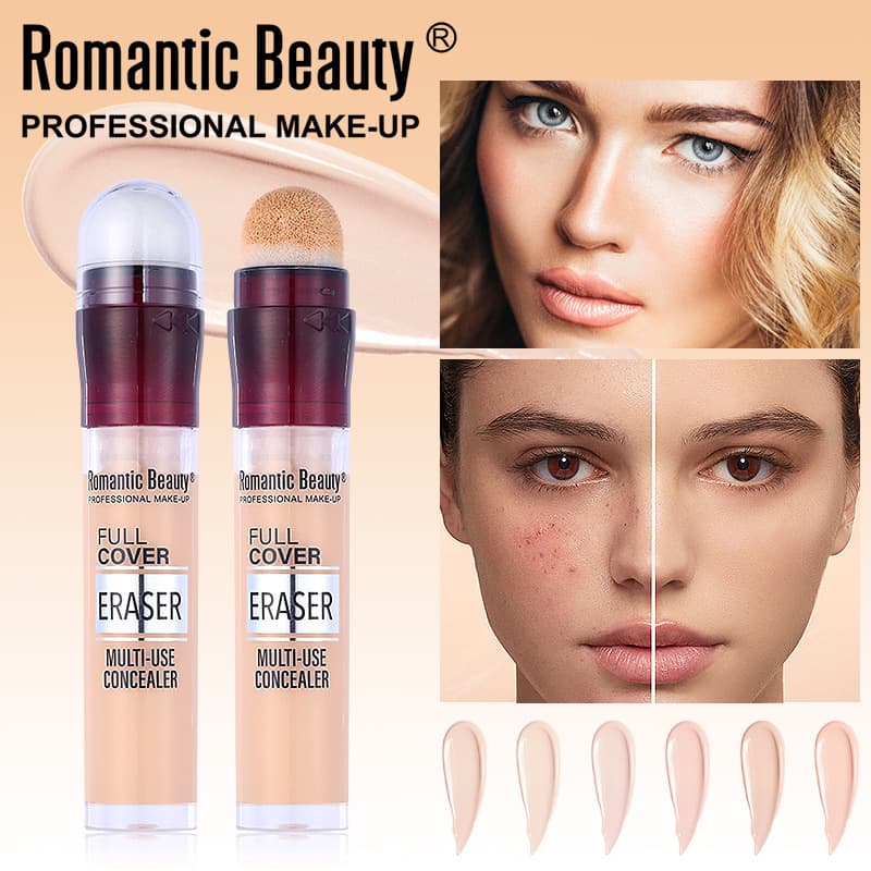 Cross-border Eraser Concealer Stick Long-lasting Coverage for Dark Circles, Blemishes, and Imperfections, Foundation Liquid Concealer Smudge-proof