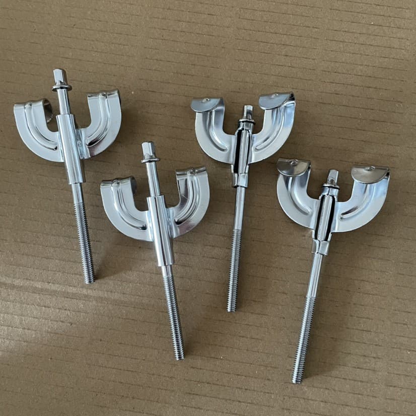Drum claw drum screw accessories 6MM diameter 100MM long screw drum snare drum drum saddle drum clip silver drum hook