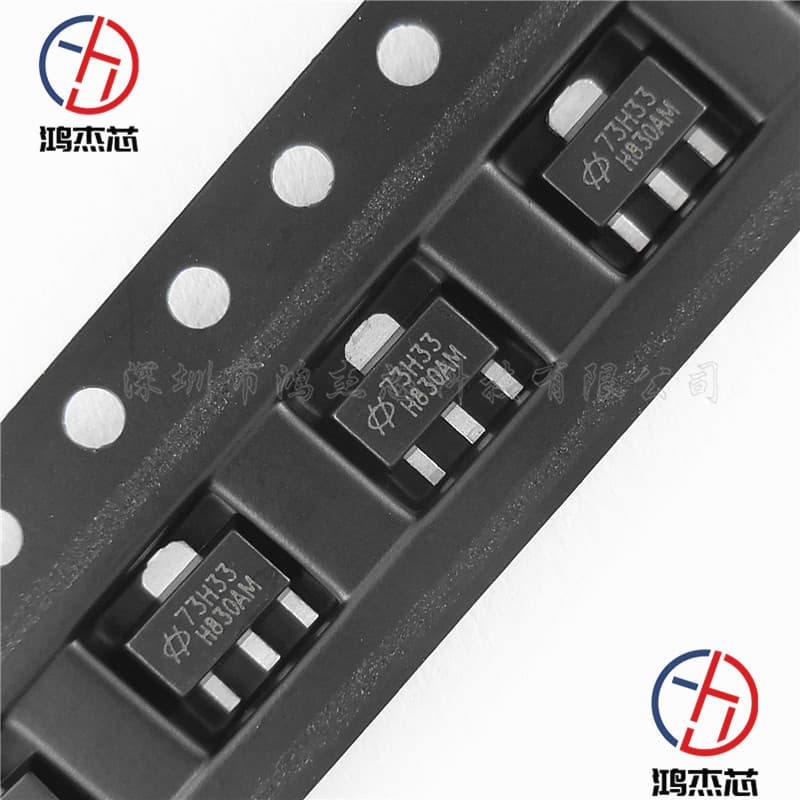 HT73H33 screen printing: 73H33 SOT-89 power supply regulator IC HT73H33 LDO linear regulator