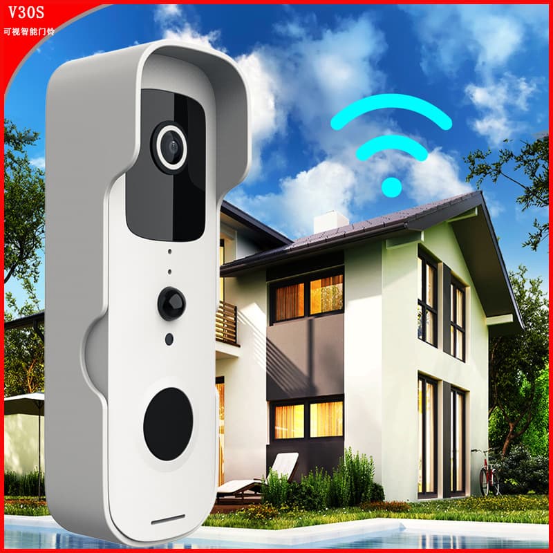 [Factory] Smart WiFi Video Doorbell Wireless Home No-Drilling Anti-Theft Security Monitor Doorbell with Video Intercom