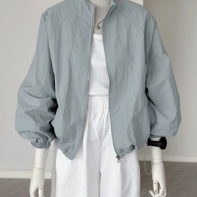 Korean Sun Protection Jacket Women Thin Outdoor Casual Sports Coat 2026 Fall Summer UPF30+
