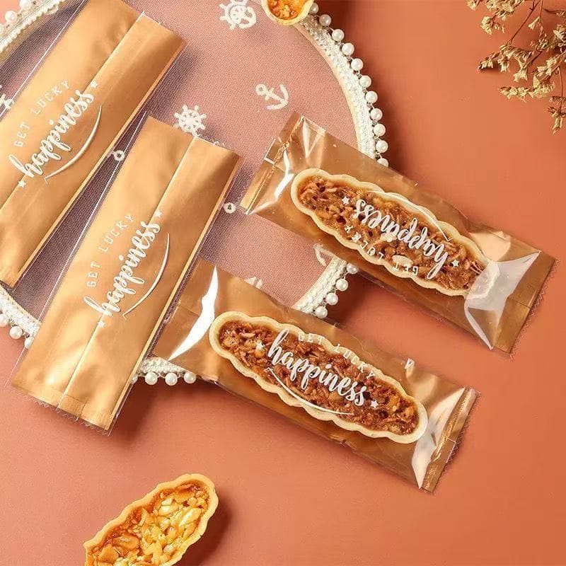 Glutinous rice boat packaging bag caramel almond crisp disposable snack machine sealing bag lollipop sealing plastic bag 100 pieces