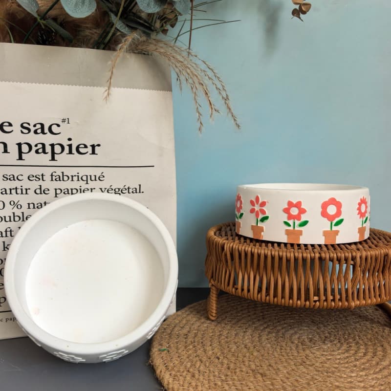 New and good spring new round tray silicone mold flower pot pattern candlestick flower pot gypsum glue mold