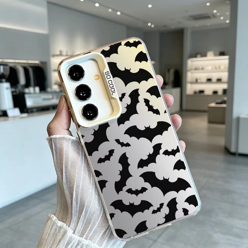 Full Screen Bat s26 s25 Compatible Samsung A55 35 A53 Case S24Ultras Silver A56 Hard