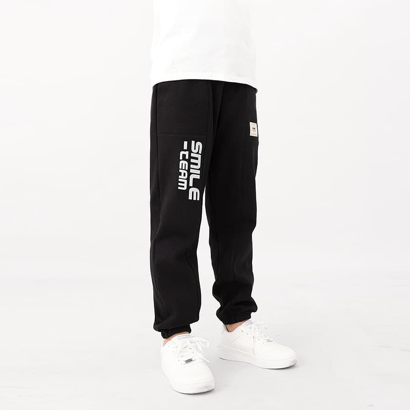 Spring and Autumn Korean Style New Children's Sports Pants, Big Kids Fashion Letter Patch Sweatpants, Boys' Pants Wholesale