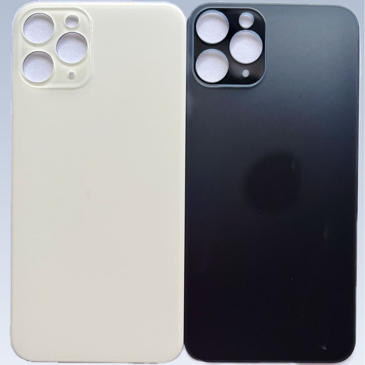Cold Carved Large Hole No-Disassembly One-Piece Glass Back Cover for iPhone Back Glass Series All Models