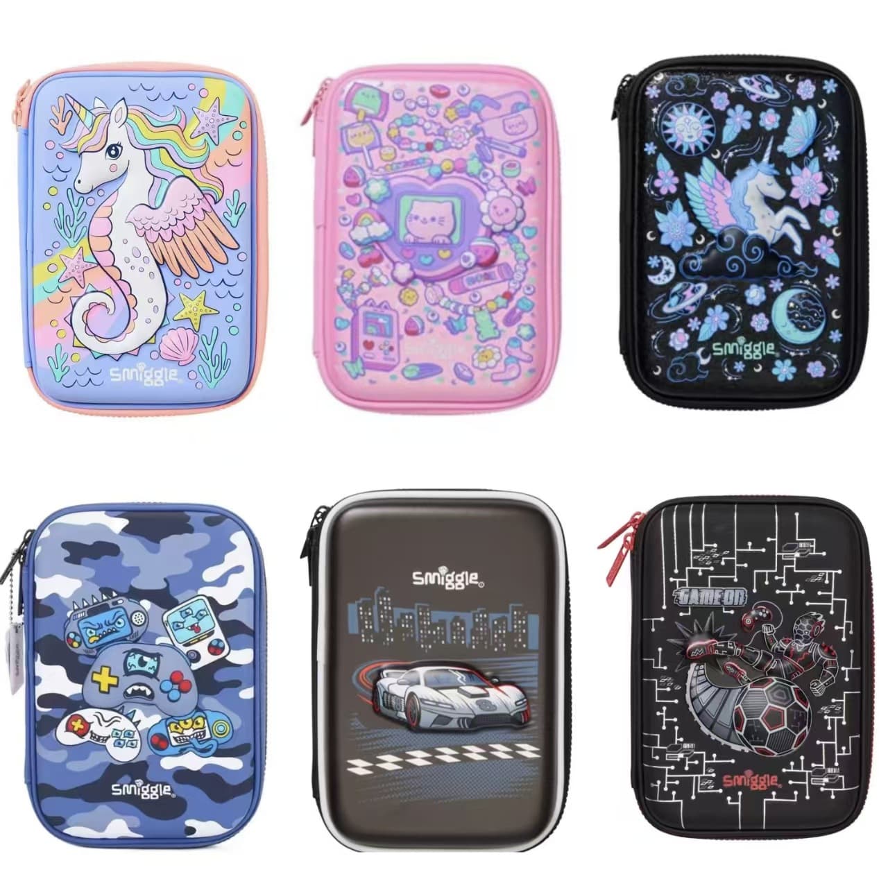 Australian Smiggle pencil case for kids, cartoon large capacity pencil box for primary school students