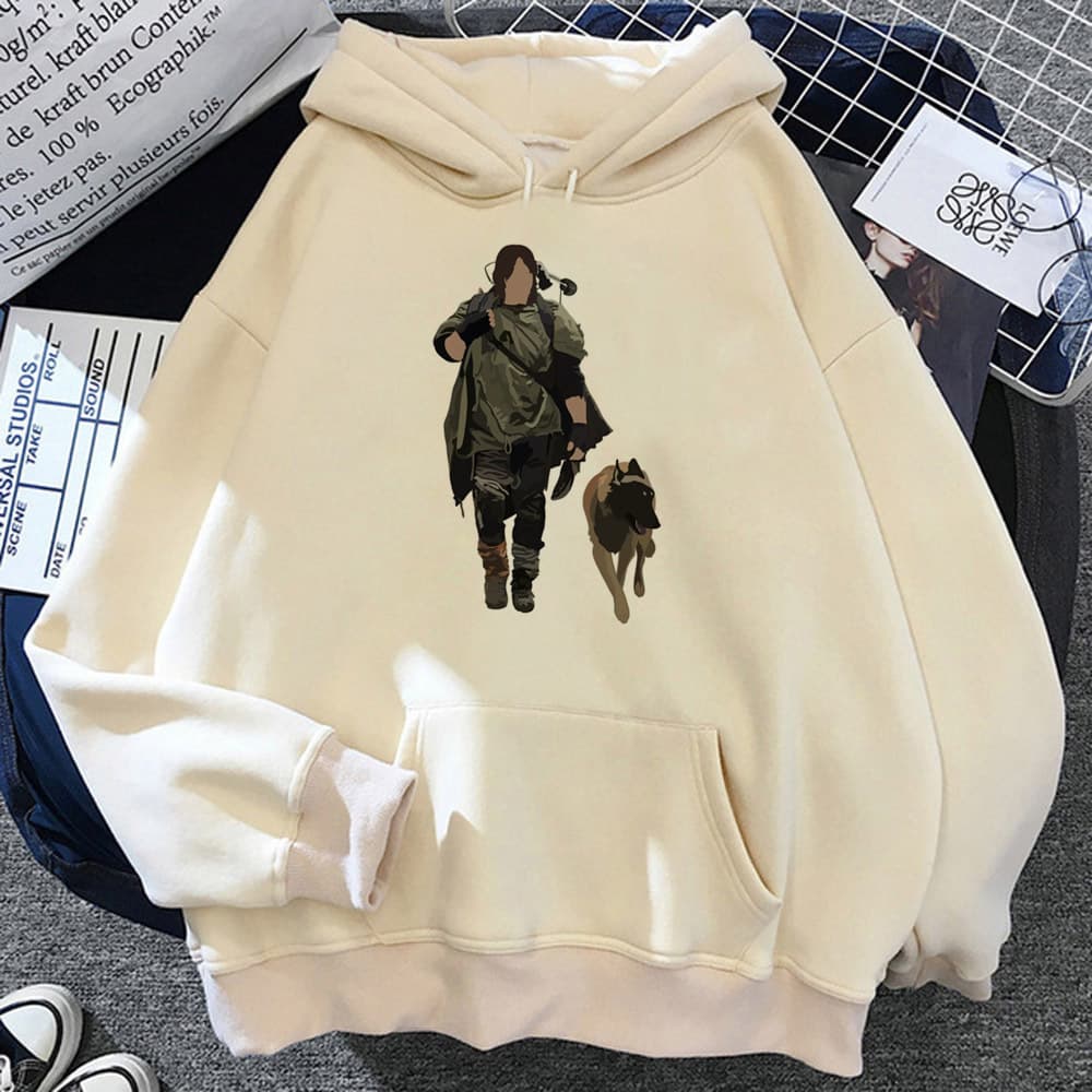 Daryl Dixon hoodies women anime graphic gothic Fleece