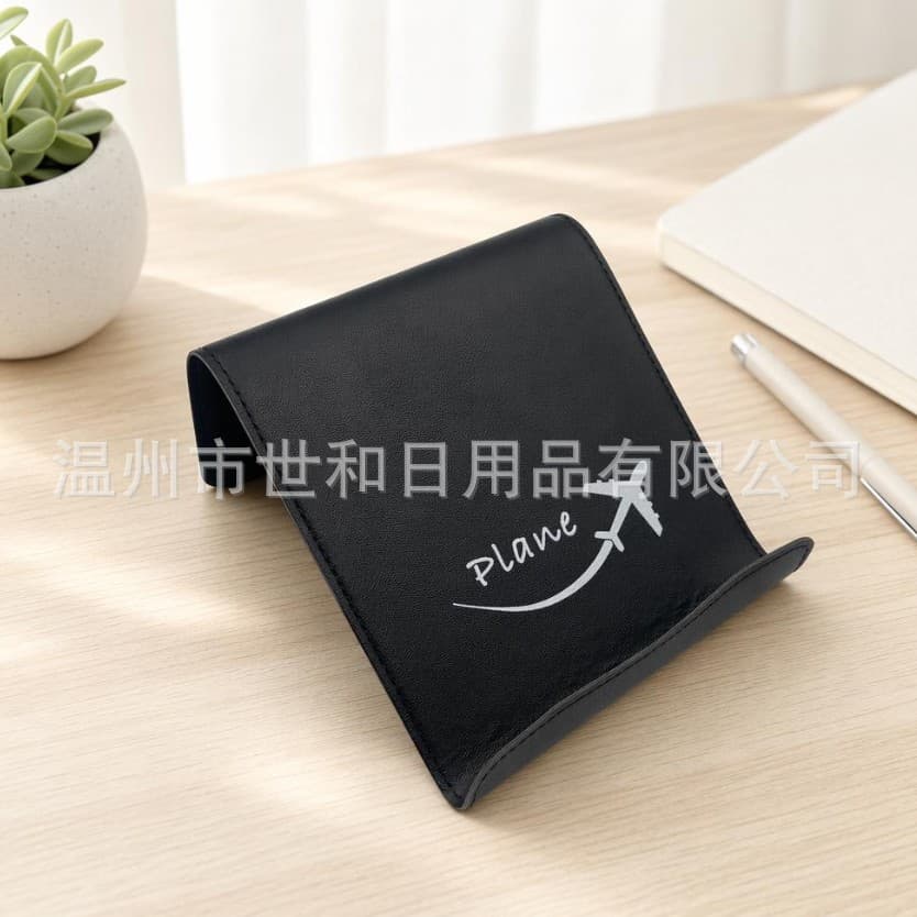 Cross-border new versatile mobile phone tablet stand lazy stand PU leather foldable mobile phone holder desktop stand
