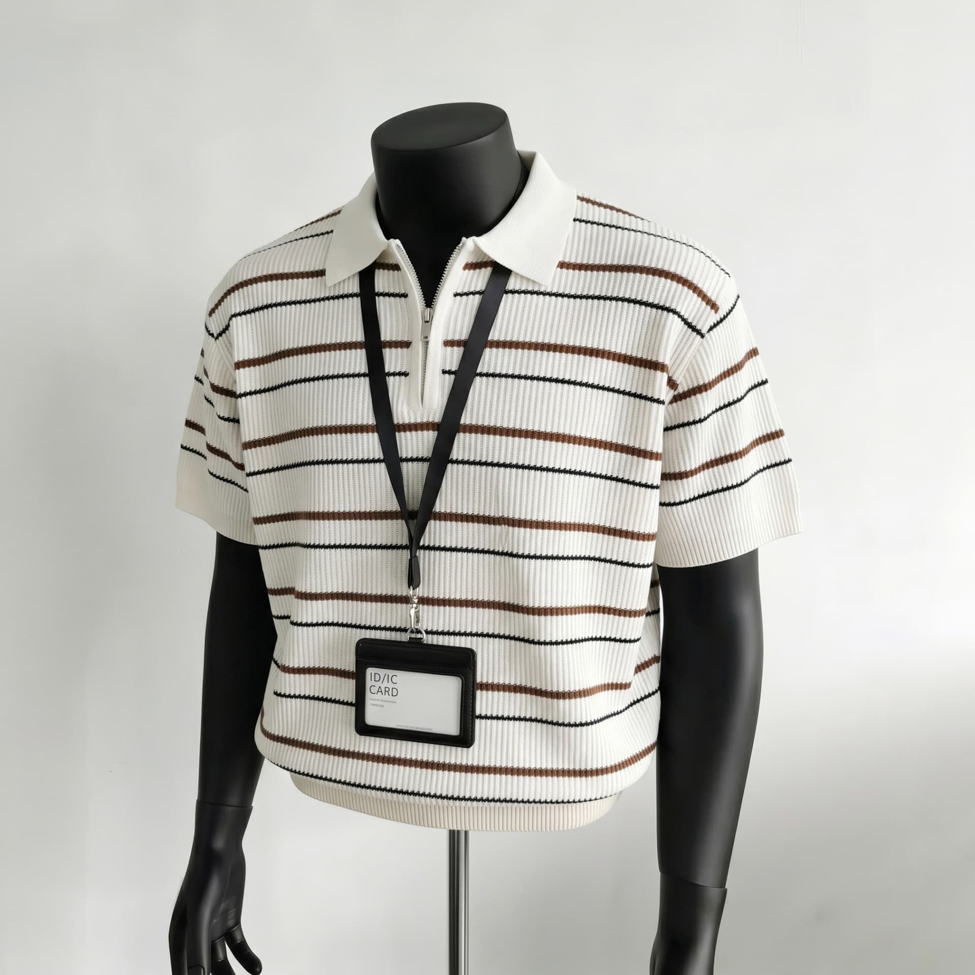 Men's Ice Silk Knit Old Money Style Polo Shirt, Summer Casual Polo Shirt with Turn-Down Collar, Men's T-Shirt