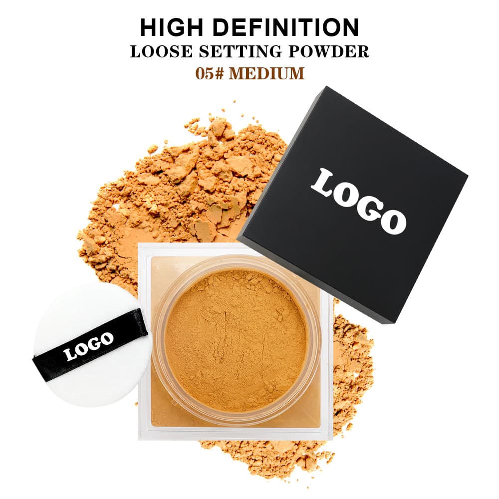Cross-border No Logo Setting Powder Long-lasting Non-fading Waterproof Oil-control Smooth Brightening Large Capacity Loose Powder